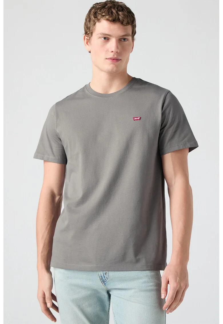 Tricou de bumbac Original Housemark, Gri cenusiu