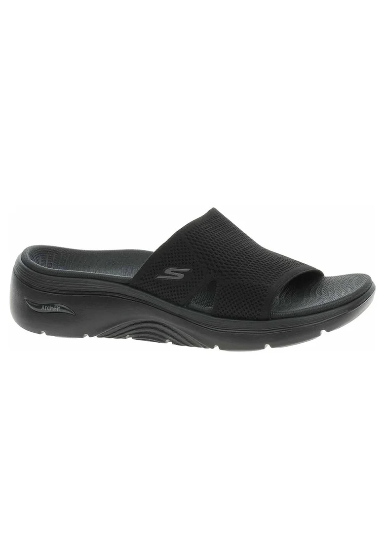Papuci dama  GO WALK Arch Fit 2.0 Sandal - Dakota, negru, Negru
