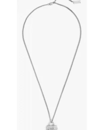 Colier dama,  Kolie Pave Tote, stras logo, multicolor, one size