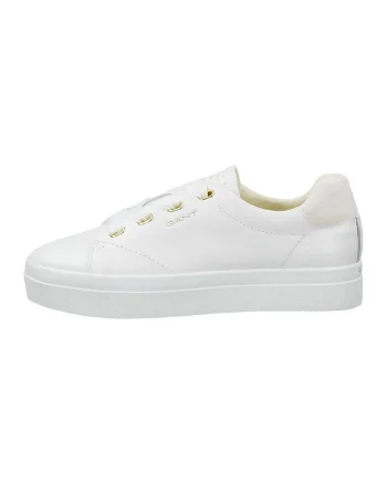 Pantofi sport cu talpa flatform Avona, Negru/Alb optic/Gri antracit