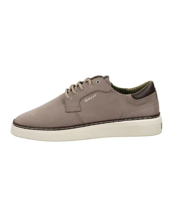 Pantofi sport din lyocell cu garnitura din piele San Prep, Maro taupe deschis