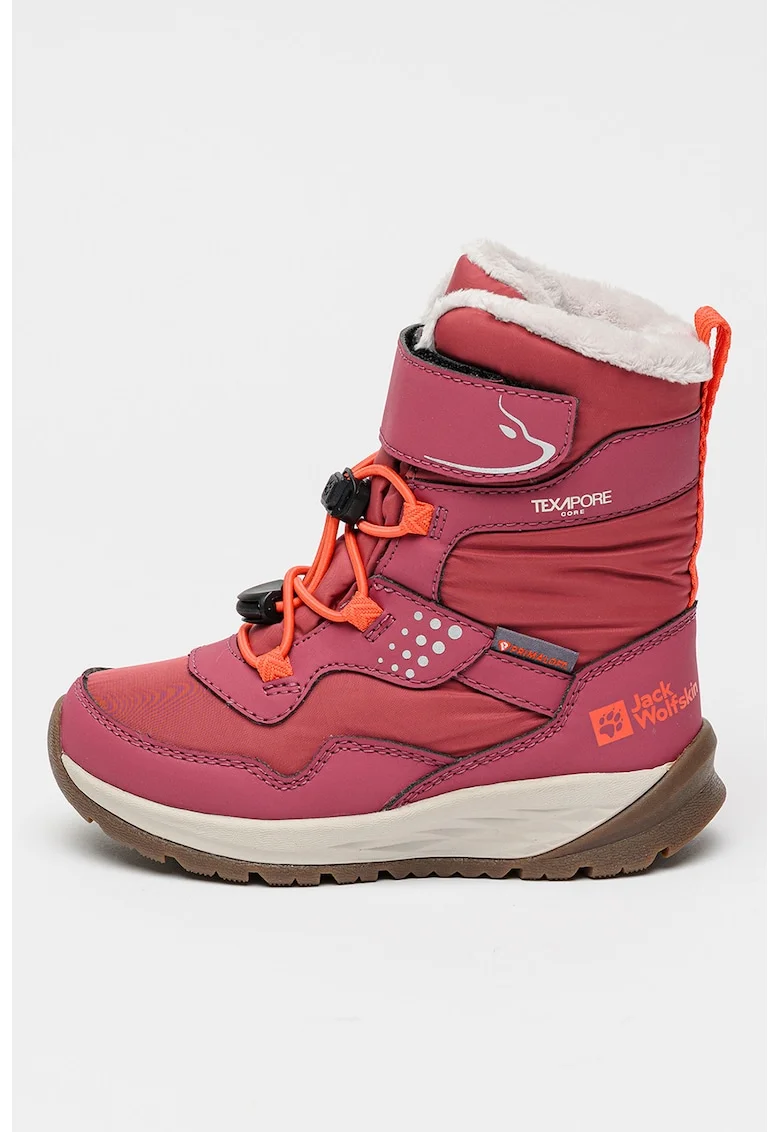 Cizme de iarna cu velcro Polar Bear, Roz fandango