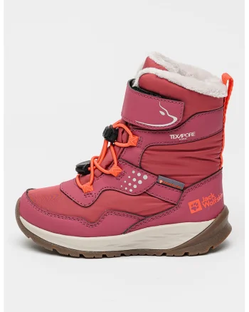 Cizme de iarna cu velcro Polar Bear, Roz fandango