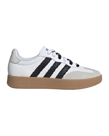 Pantofi sport Barreda din piele cu garnituri din piele intoarsa, Alb/Negru