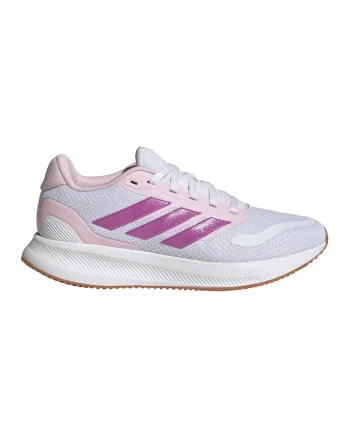 Pantofi sport Run Falcon 5 low-cut din plasa, Alb/Gri deschis/Roz fandango