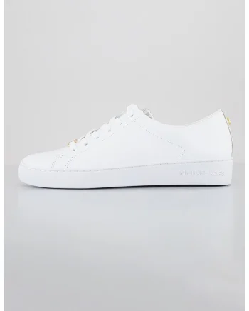 Pantofi sport low-cut de piele, Alb