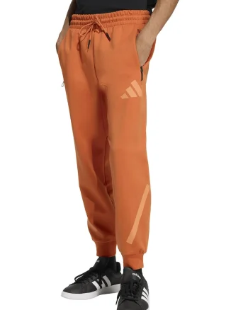Pantaloni de trening relaxed fit cu snur Z.N.E., Portocaliu
