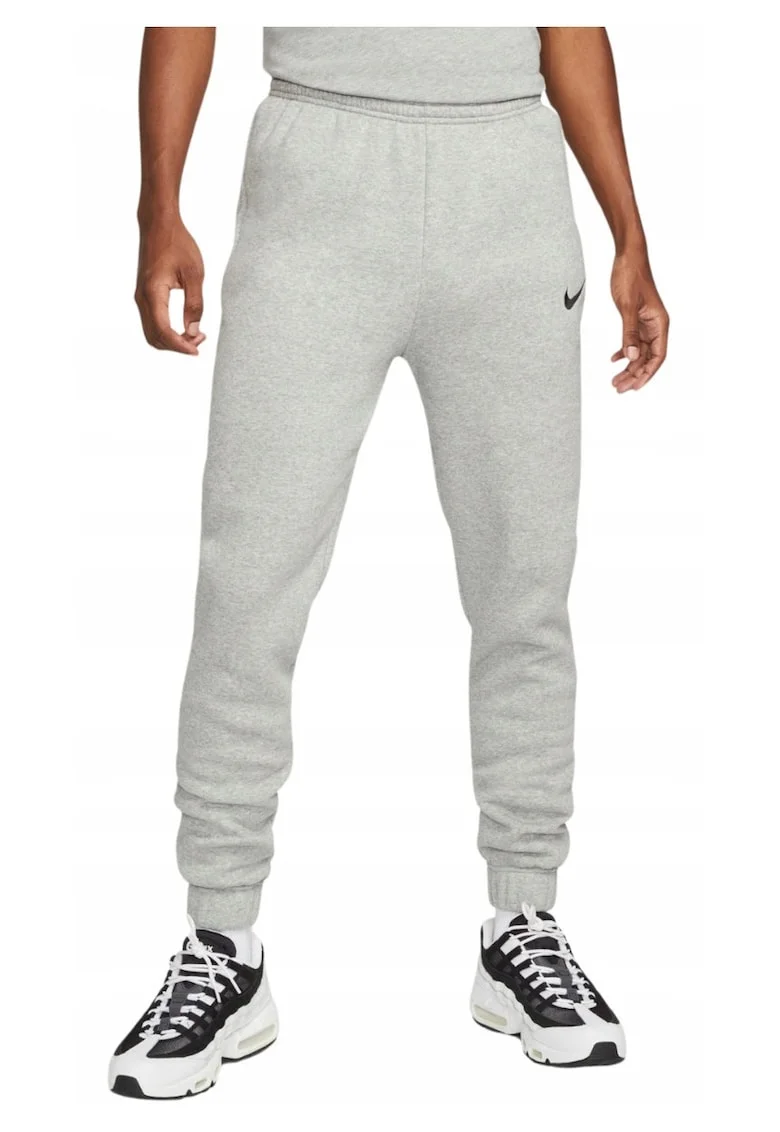 Pantaloni sport cu buzunare laterale si detaliu logo