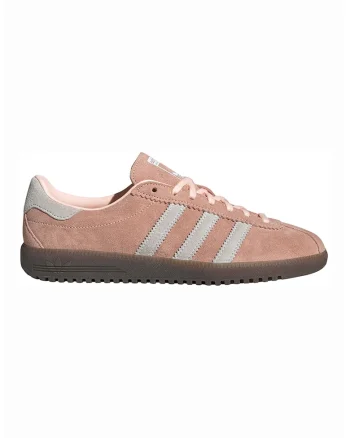 Pantofi sport BRMD din piele intoarsa cu detaliu logo, Roz somon/Alb murdar