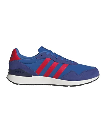 Pantofi sport Run 60s cu detalii de piele intoarsa, Albastru royal/Rosu vermillion/Bleumarin