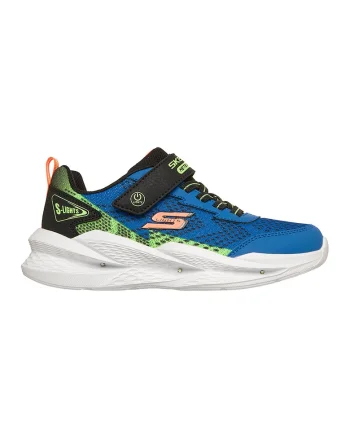 Pantofi sport Meteor-Lights 2.0 cu LED-uri, Negru/Albastru royal/Verde lime