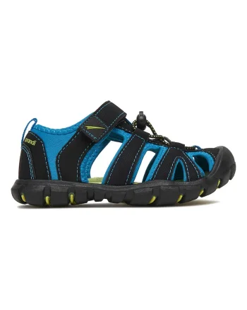 Sandale copii,  sintetic, negru, inchidere velcro