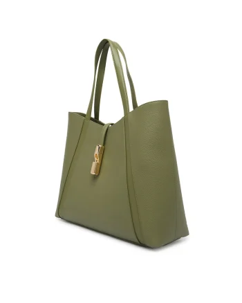 Geanta dama,  piele naturala, verde, One Size INTL