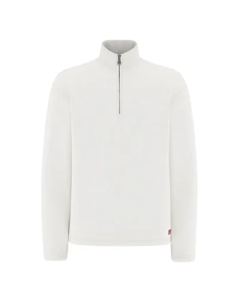 Bluza de trening din bumbac cu croiala regular-fit, Alb