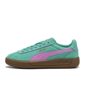 Pantofi sport Club Klassika de piele intoarsa, Roz/Verde persan