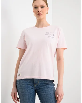 Tricou lejer de bumbac, Roz pal
