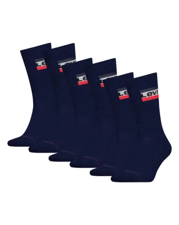 Set de sosete lungi unisex - 6 perechi, Albastru