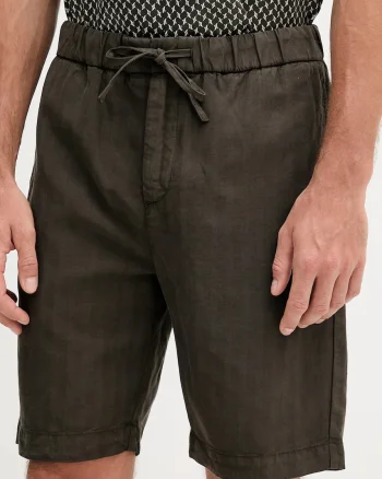 Frescobol Carioca pantaloni scurți din amestec de in