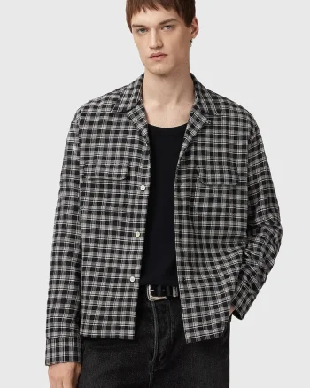 AllSaints cămașă din bumbac HORTON