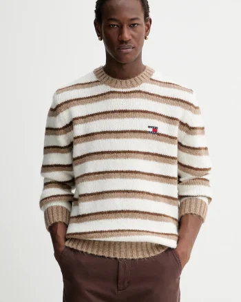Tommy Jeans pulover din amestec de alpaca