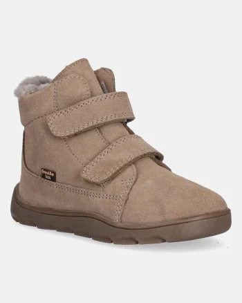 Froddo cizme de iarnă pentru copii din piele întoarsă ZERU TEX FURRY BAREFOOT