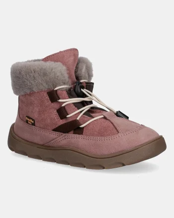 Froddo cizme de iarnă pentru copii din piele întoarsă ZERU TEX COSY BAREFOOT