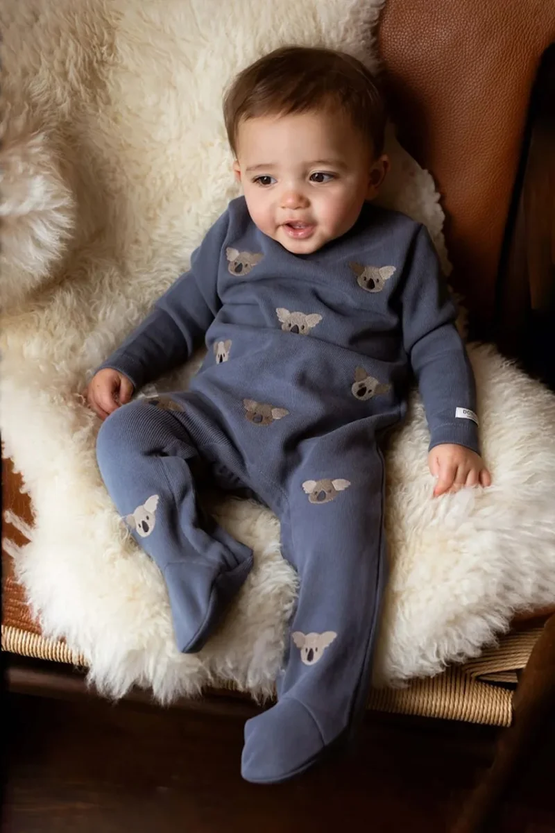 Donsje salopetă din bumbac pentru bebeluși Phlyn Onesie Koalas