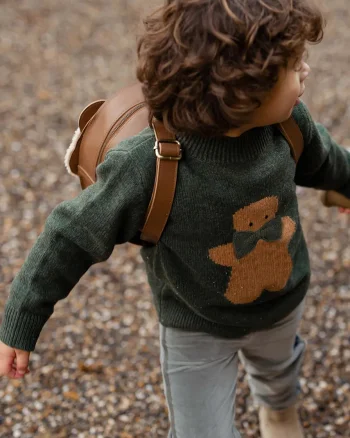 Donsje pulover de lână pentru bebeluși Denn Merino Wool Sweater Gingerbread