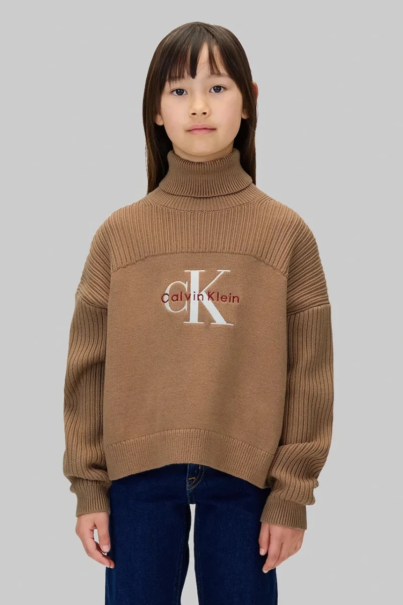 Calvin Klein Jeans pulover de bumbac pentru copii