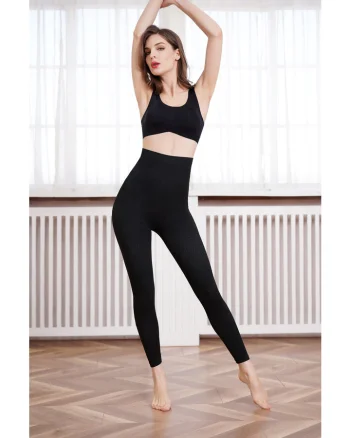Leggings din Bambus cu Turmalin negru Pressio