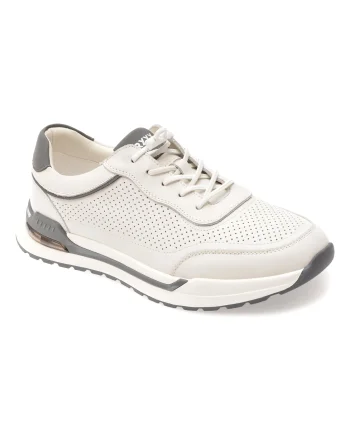 Pantofi sport GRYXX albi, 63102, din piele naturala