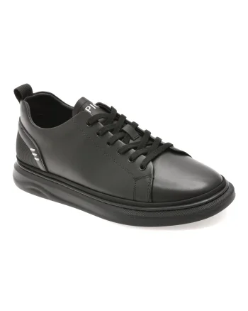 Pantofi sport EPICA negri, 8161, din piele naturala
