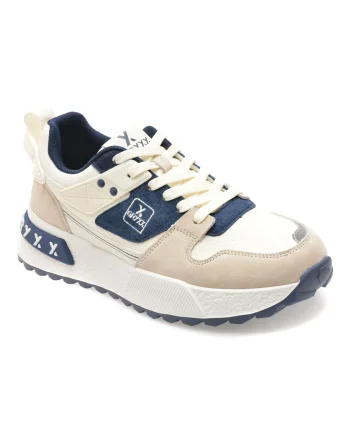 Pantofi sport GRYXX albi, 9823, din piele naturala