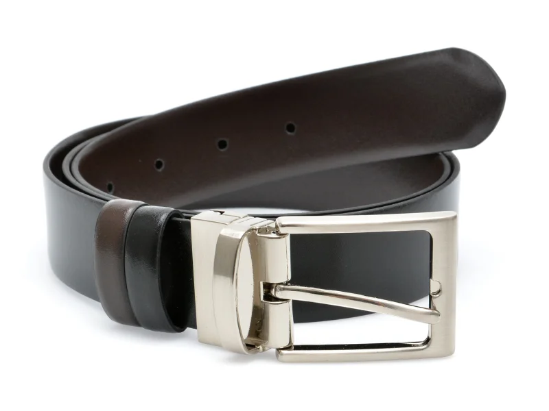 Curea LE COLONEL neagra, ORVIN, din piele naturala
