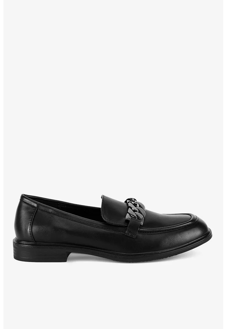 Mocasini dama  5903698028651, Sintetic, Negru, Negru