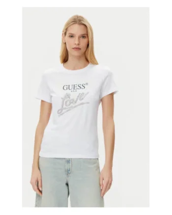 Tricou regular fit cu imprimeu logo si decolteu la baza gatului