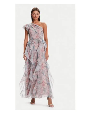 Rochie de cocktail Dama,  multicolor, 100% poliester reciclat