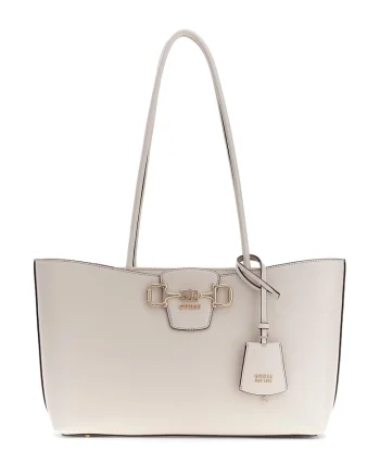 Geanta shopper cu fermoar si logo Janie