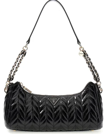 Geanta de umar cu aspect texturat Cheryl, Negru