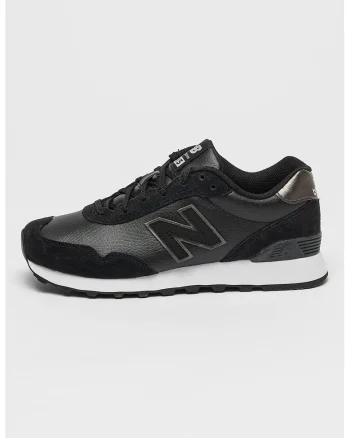 Pantofi sport cu garnituri de piele intoarsa 515, Negru/Alb murdar