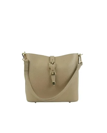 Geanta dama din piele naturala  Viviana, Maro taupe, 21 x 20 x 11 cm
