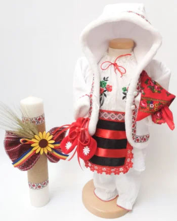 Set Traditional Botez - Costumas fetita Lumanare 5