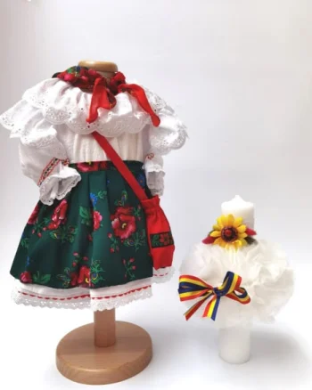 Set Traditional Botez - Costumas fetita Lumanare 9