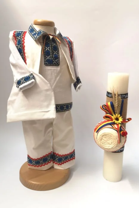 Set Traditional Botez Baiat - Costumas + Lumanare 4