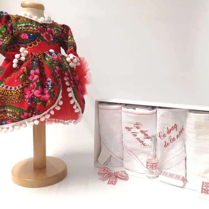 Set Traditional Botez Fetita - Costumas + Trusou - TUL 2