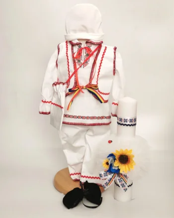 Set Traditional Botez Baiat - Costumas + Lumanare Adan 2