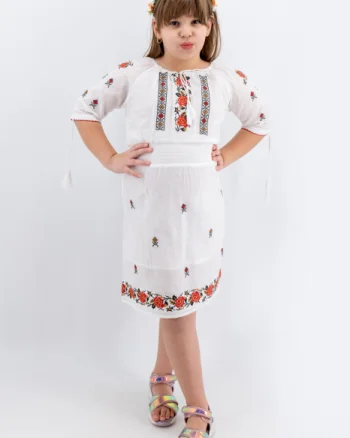 Rochie traditionala fetite Ninet