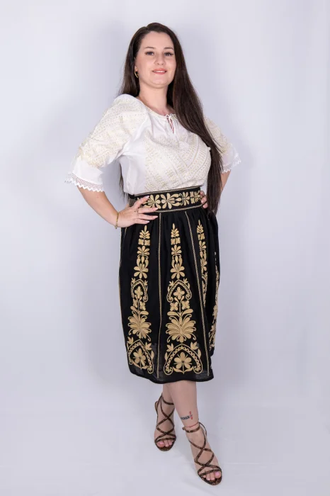 Fusta stilizata cu motive traditionale Tatiana 5