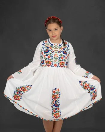 Rochie traditionala fetite Fiorela 11