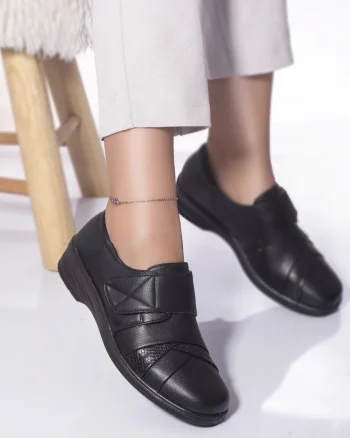 Pantofi casual elleo piele ecologica negru